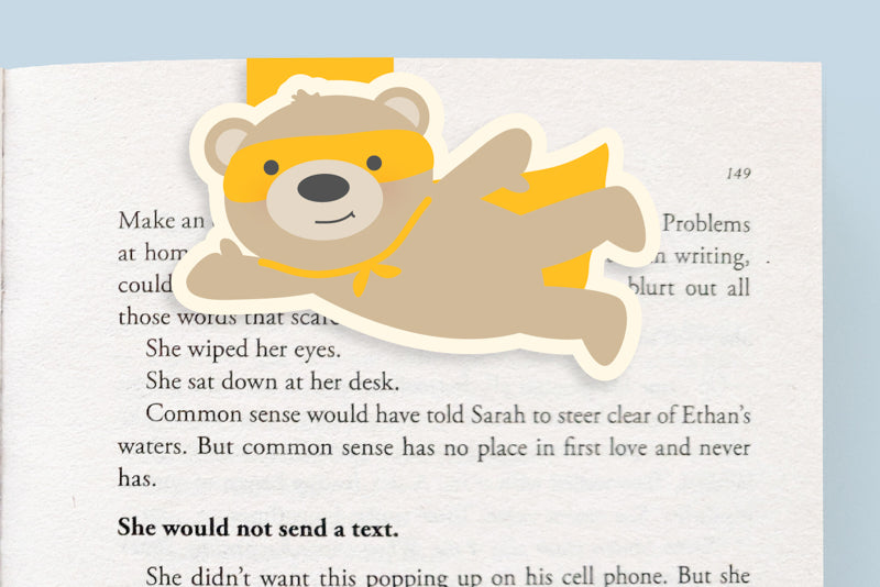 Super Bear Jumbo Magnetic Bookmark - CVJ1104SUPE