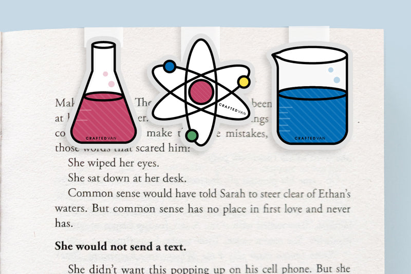 Chemistry Mini Magnetic Bookmarks 3-pack - CVM1314CHEM