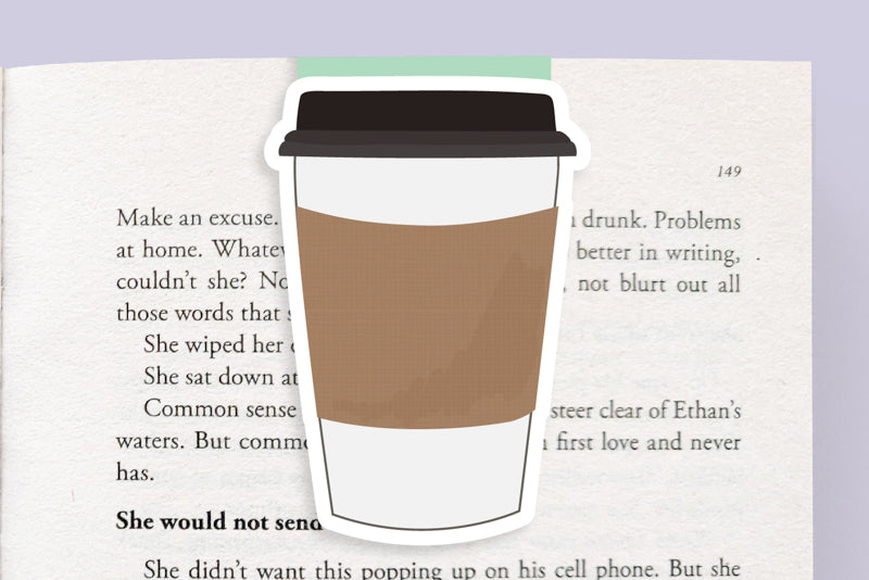Coffee Jumbo Magnetic Bookmark - CVJ1001COFF