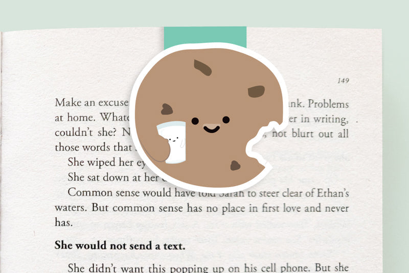 Cookie with Milk Jumbo Magnetic Bookmark - CVJ1260COOK