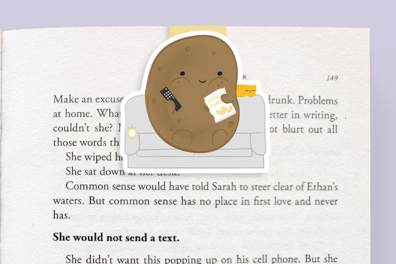 Couch Potato Jumbo Magnetic Bookmark - CVJ1125COUC