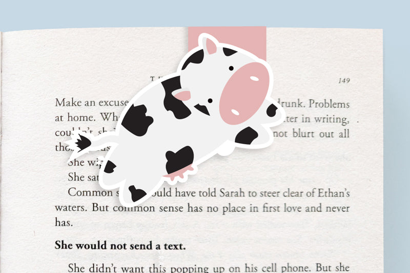Cow Jumbo Magnetic Bookmark - CVJ1226COWW