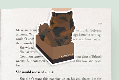 Cat in a Box Jumbo Magnetic Bookmark - CVJ1186BOXC