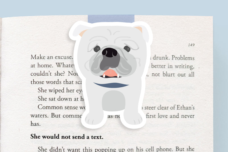 English Bulldog Jumbo Magnetic Bookmark - CVJ1176BULL