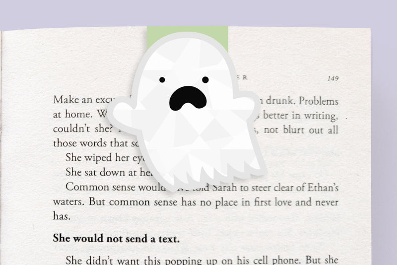 Ghost Jumbo Magnetic Bookmark - CVJ1234GHOS