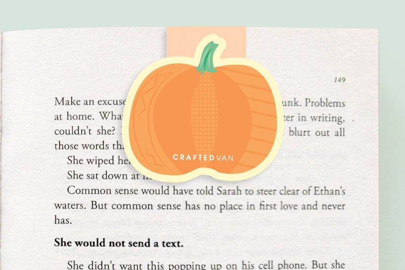 Pumpkin Jumbo Magnetic Bookmark - CVJ1235PUMP