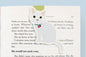 White Cat Sitting Jumbo Magnetic Bookmark - CVJ1184WHIT