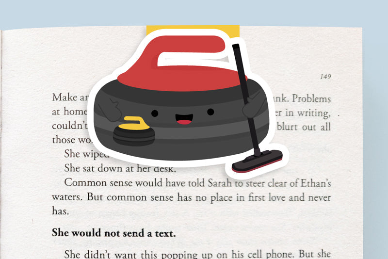 Curling Jumbo Magnetic Bookmark - CVJ1113CURL