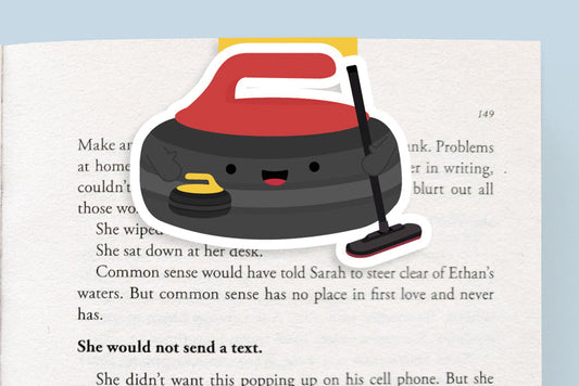 Curling Jumbo Magnetic Bookmark - CVJ1113CURL