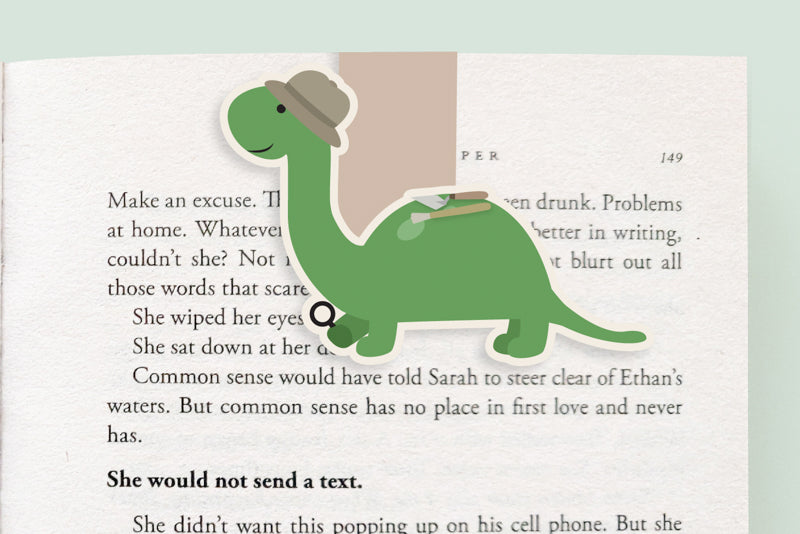 Brontosaurus Dino Jumbo Magnetic Bookmark - CVJ1202DINO