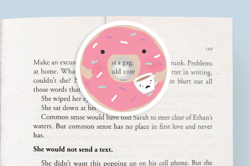 Doughnut Jumbo Magnetic Bookmark - CVJ1005DOUG