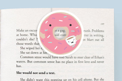 Doughnut Jumbo Magnetic Bookmark - CVJ1005DOUG