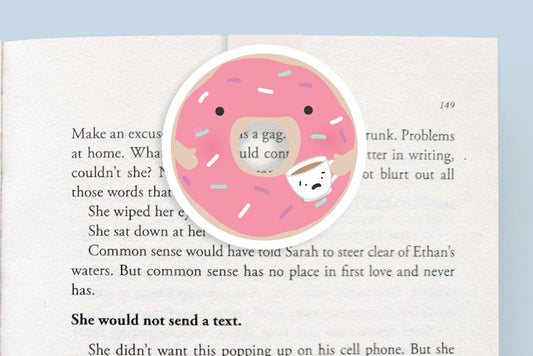 Doughnut Jumbo Magnetic Bookmark - CVJ1005DOUG