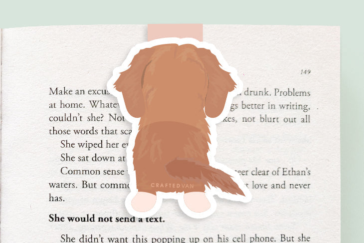 Duck Toller Dog Jumbo Magnetic Bookmark - CVJ1166DUCK