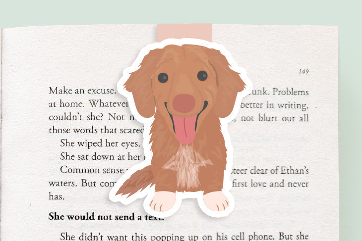 Duck Toller Dog Jumbo Magnetic Bookmark - CVJ1166DUCK