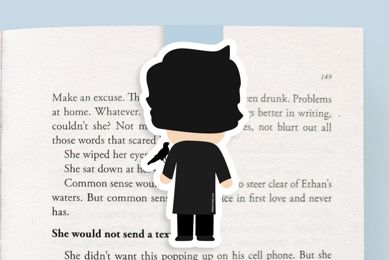 Edgar Allen Poe Jumbo Magnetic Bookmark - CVJ1285EDGA