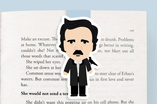 Edgar Allen Poe Jumbo Magnetic Bookmark - CVJ1285EDGA