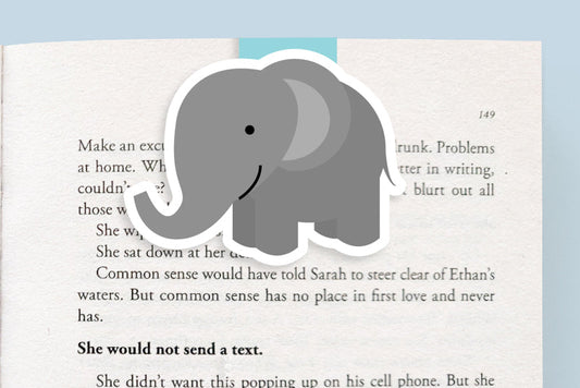 Elephant Jumbo Magnetic Bookmark - CVJ1214ELEP