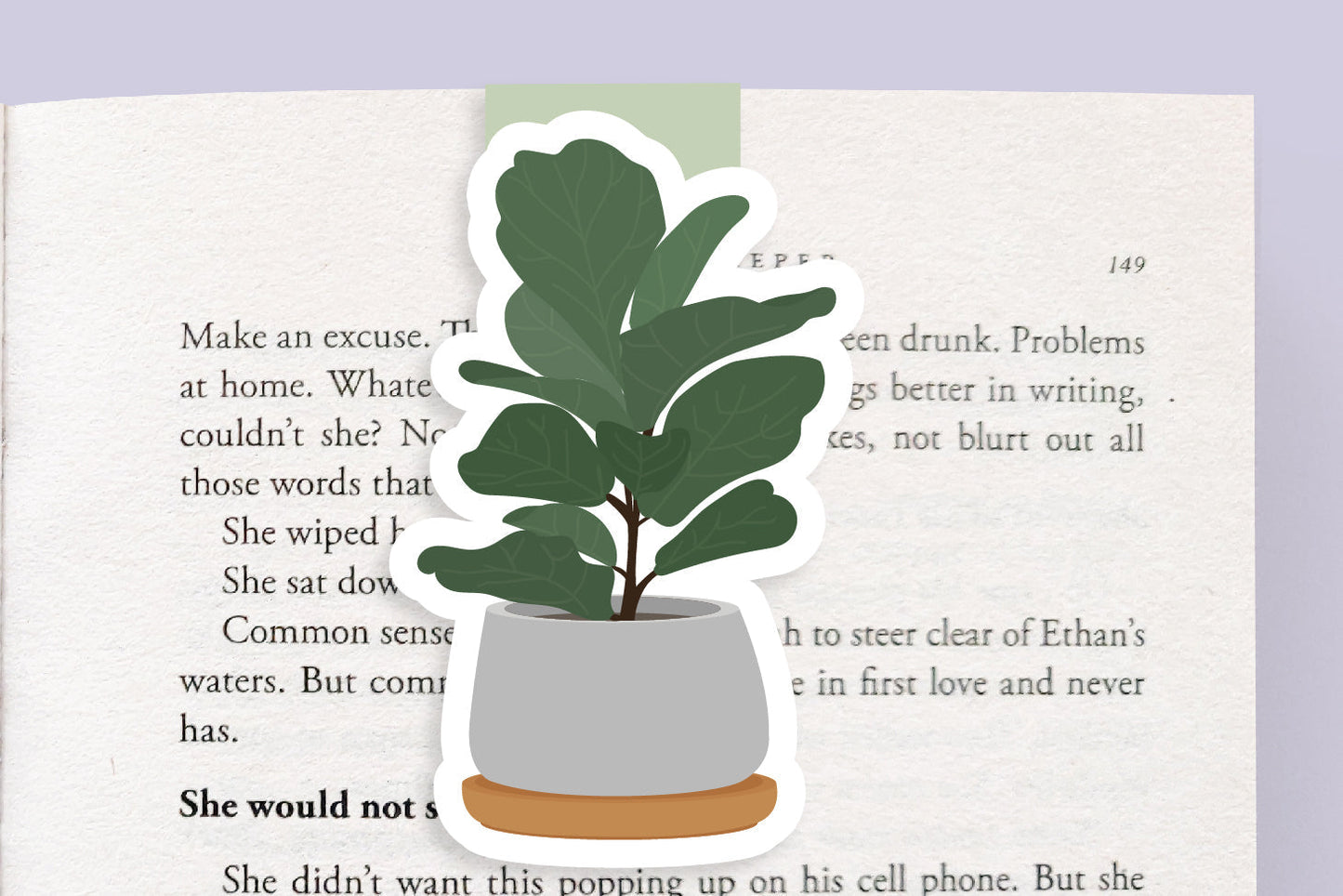 Fiddle Fig Jumbo Magnetic Bookmark - CVJ1028FIDD