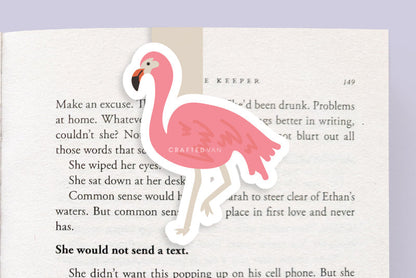Flamingo Jumbo Magnetic Bookmark - CVJ1142FLAM