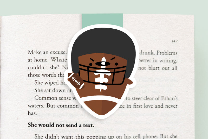 Football Jumbo Magnetic Bookmark - CVJ1107FOOT