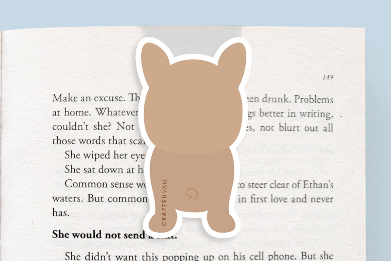 Brown Frenchie Dog Jumbo Magnetic Bookmark - CVJ1162BFRE