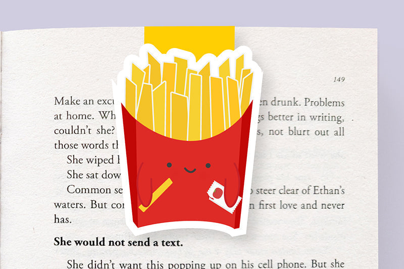 Fries Jumbo Magnetic Bookmark - CVJ1418FRIE