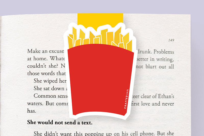 Fries Jumbo Magnetic Bookmark - CVJ1418FRIE