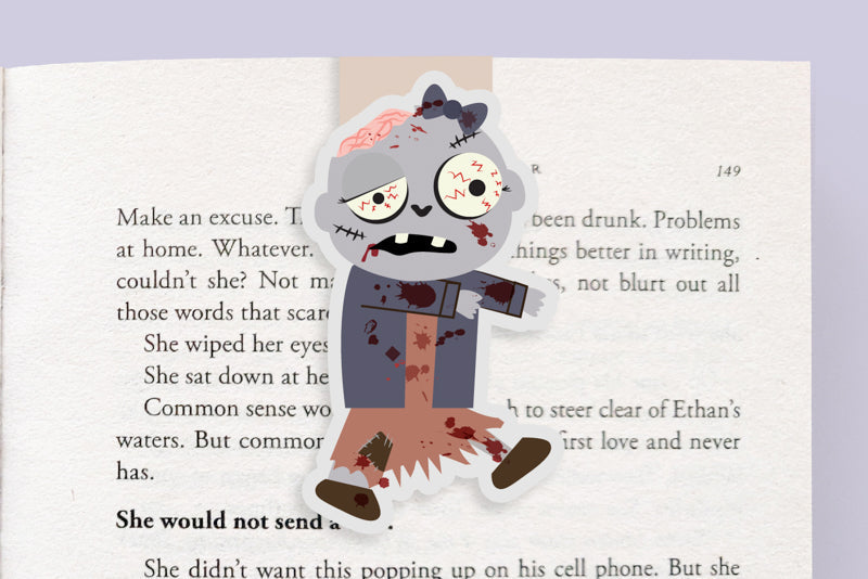 Zombie Girl Jumbo Magnetic Bookmark - CVJ1230ZOMG