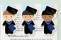 Grad Boy Jumbo Magnetic Bookmark - CVJ1278GRAB
