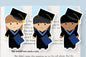 Grad Girl Jumbo Magnetic Bookmark - CVJ1277GRAG