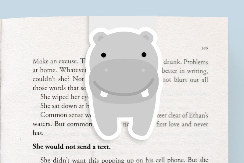 Hippo Jumbo Magnetic Bookmark - CVJ1143HIPP