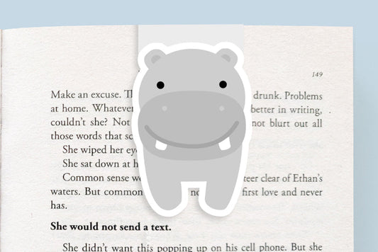 Hippo Jumbo Magnetic Bookmark - CVJ1143HIPP