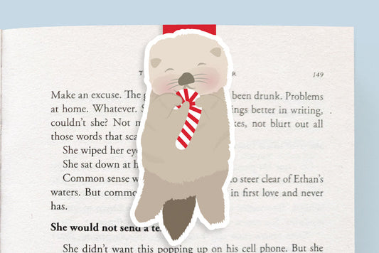 Holiday Otter Jumbo Magnetic Bookmark - CVJ1238HOTT