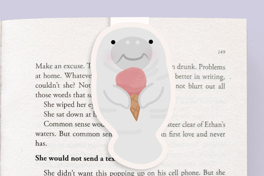 Manatee Ice Cream Jumbo Magnetic Bookmark - CVJ1137ICMA
