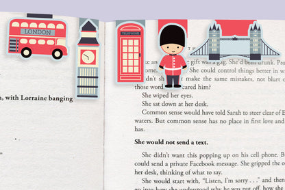 London Mini Magnetic Bookmarks 5-pack - CVM1320LONG