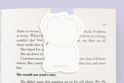 Maltese Dog Jumbo Magnetic Bookmark -