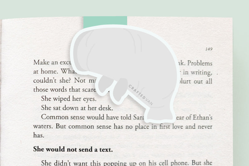 Manatee Jumbo Magnetic Bookmark - CVJ1138MANA