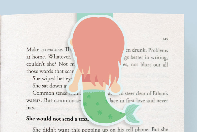 Mermaid Jumbo Magnetic Bookmark - CVJ1141MERM
