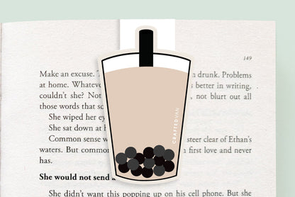 Milk Tea Bubble Tea Jumbo Magnetic Bookmark - CVJ1241MILK