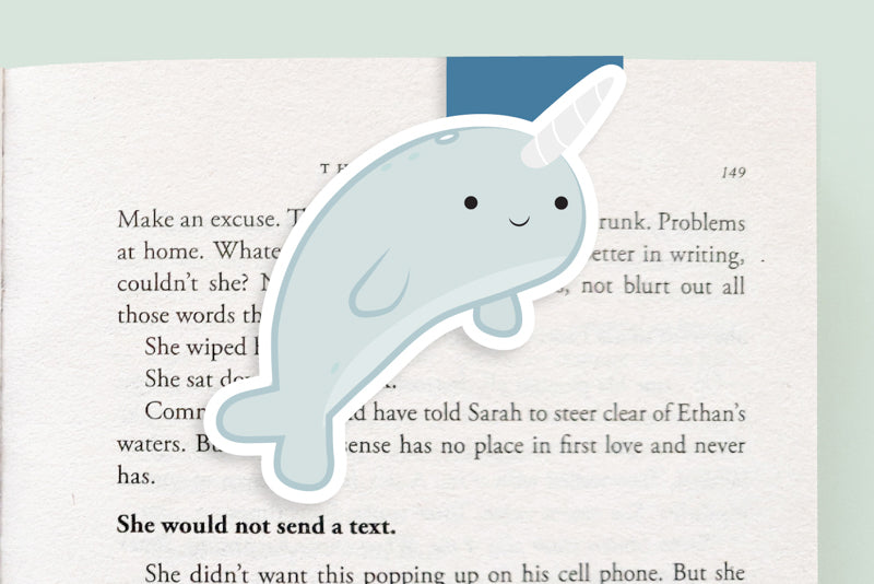 Narwhal Jumbo Magnetic Bookmark - CVJ1020NARW