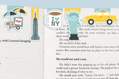 New York Mini Magnetic Bookmarks 5-pack - CVM1324NEWY