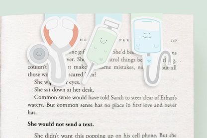 Nurse Mini Magnetic Bookmarks 3-pack