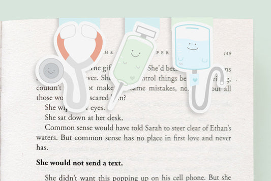 Nurse Mini Magnetic Bookmarks 3-pack