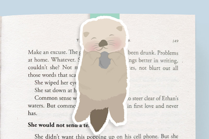 Otter Jumbo Magnetic Bookmark - CVJ1013OTTE