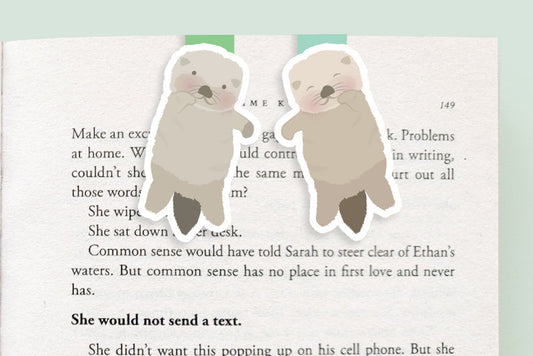 Otters Mini Magnetic Bookmarks 2-Pack - CVM1029OTTE