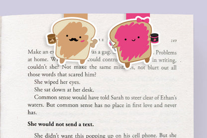 Peanut Butter and Jelly Mini Magnetic Bookmarks 2-pack - CVM1304PBJ