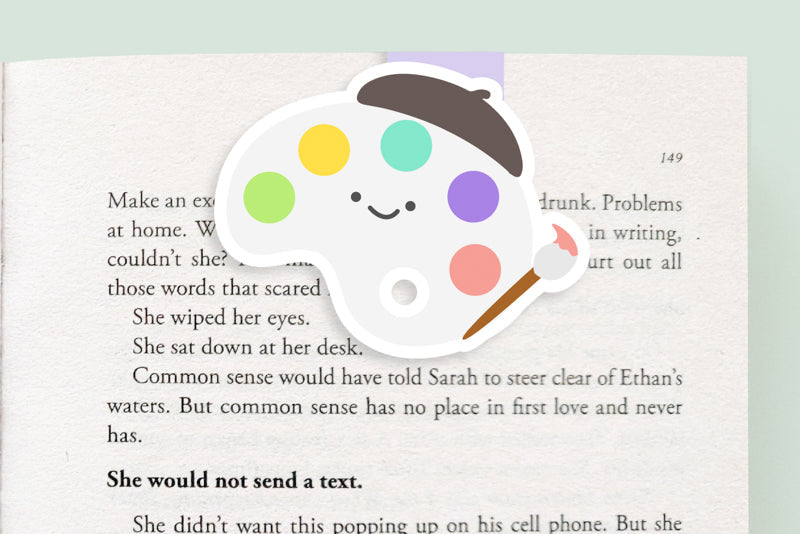 Paint Palette Jumbo Magnetic Bookmark - CVJ1126PALE