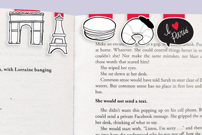 Paris Mini Magnetic Bookmarks 5-pack - CVM1323PARI