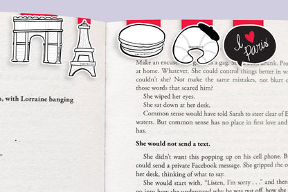 Paris Mini Magnetic Bookmarks 5-pack - CVM1323PARI